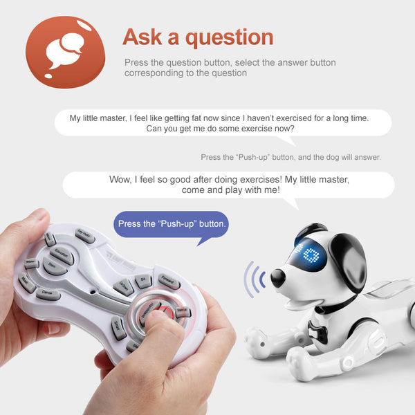 Dingdongwu Smart Robot Dog – Voice Control 30+ Actions