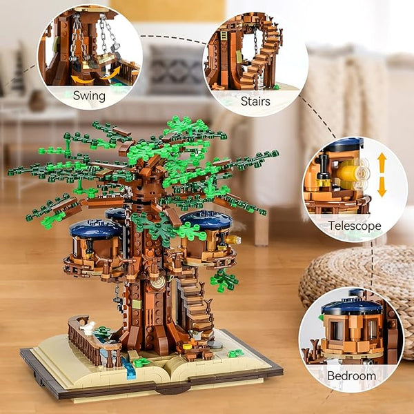 Jungle Tree House Bricks Toys