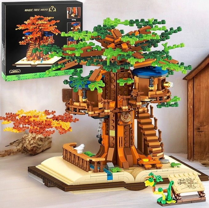 Jungle Tree House Bricks Toys